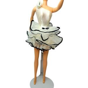 1990 Vintage One Shoulder Dinner Date Fashion Barbie Dress #4940 (Dress Only)